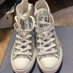Authentic Dior Oblique High Top Sneakers